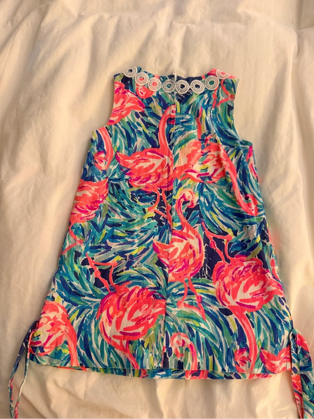 Lilly Pulitzer Flamingo Shift Dress - Pink & Blue - Picture 4 of 5
